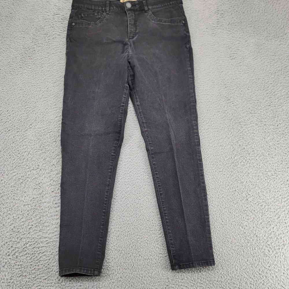 Democracy Jeans Womens 10 Black Denim Ab Technology Jegging‎ Stretch Casual Slim